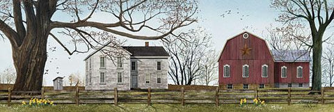 Jacobs, Spring Morning Farm Country Art Print-36 x 12