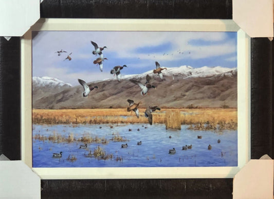 James Killen Doug's Mallard Alley Canvas Duck Hunting Art Print-Framed