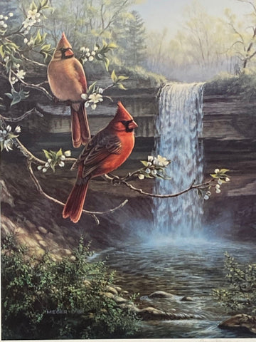 James Meger Heritage Cardinal S/N Art Print 14.5 x 19