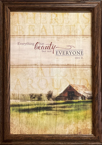 Jeniffer Puch Bring Happiness Landscape Art Print-Framed 14.5 x 20.5
