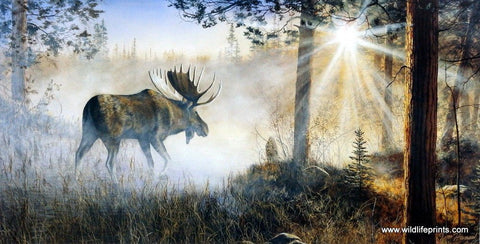 Jim Hansel A Walk In The Mist - 21.5"x13.5" Open Edition
