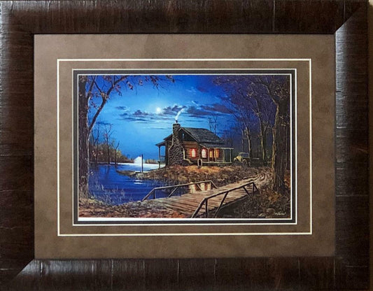 Jim Hansel End Of The Road- Framed - 19 x 15