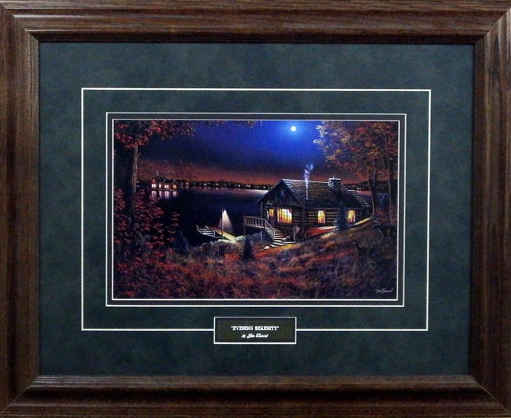 Jim Hansel Evening Serenity- Framed - 21"x17" Open Edition