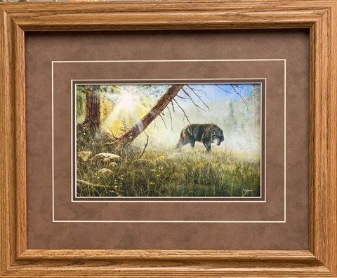 Jim Hansel Eyes In The Mist- Framed - 21"x17" Open Edition