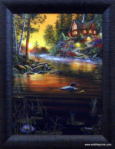 Jim Hansel Garden Hideaway- Framed - 16"x19" Open Edition - 16"x19" Open Edition