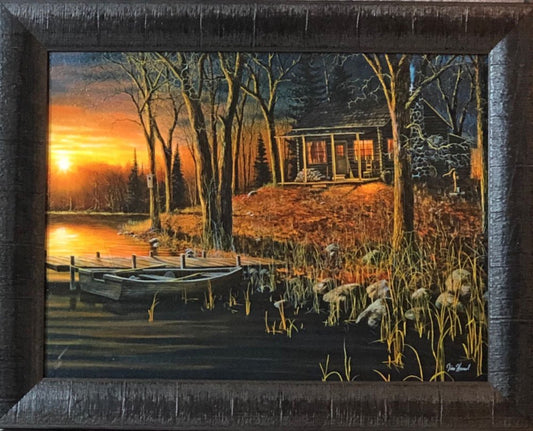 Jim Hansel Simple Pleasures Lake Boat Art Print