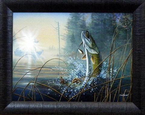 Jim Hansel Waking The Giant- Framed 19 x 15