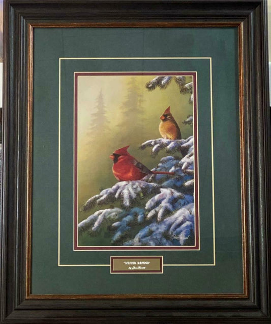 Jim Hansel Winter Refuge- Framed