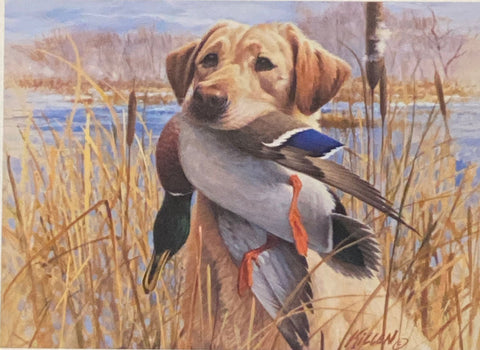 Jim Killen Proud Retrieve Yellow Lab S/O CE (9x6.5)