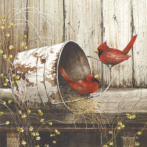 John Rossini Playing Around Cardinal Art Print