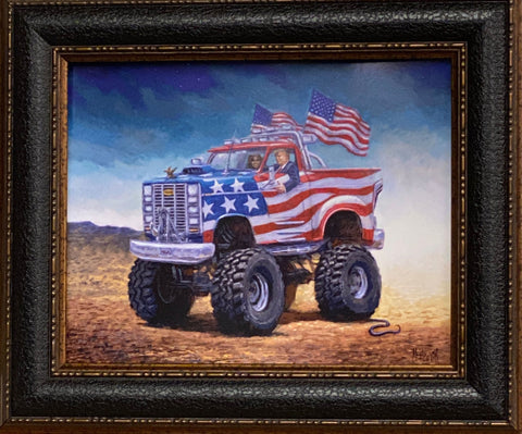 Jon McNaughton Donald Trump Keep on Trumpin Art Print-Framed  19 x 16