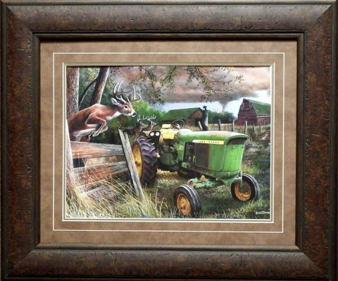 Kevin Daniel Ahead of the Storm Framed Deer Print 25.5 x 21.5