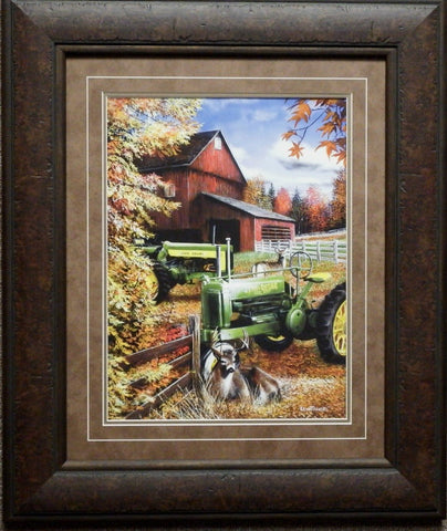 Kevin Daniel At Days End John Deere Art Print-Framed