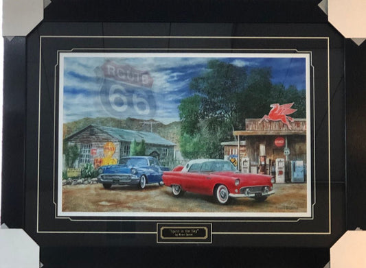 Kevin Daniel Spirit in the Sky Texaco Art Print-Framed