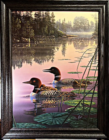 Kim Norlien Northen Splender Look With Chicks Art Print-Framed 28 x 22