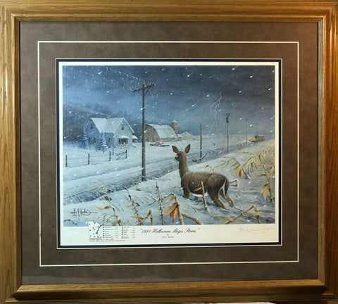 Les Kouba 1991 Halloween Mega Storm Art Print-Framed