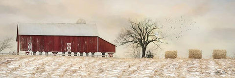 Lori Deiter, A sign of Life Farm Barn Art Print 36 x 12
