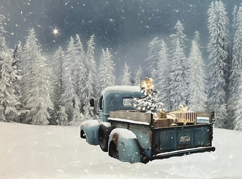 Lori Deiter Blue Truck Be the Light Art Print 16 x 12