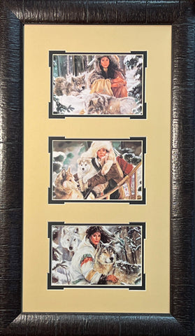 Maija Looking for Trouble Framed Trilogy  14 x 24