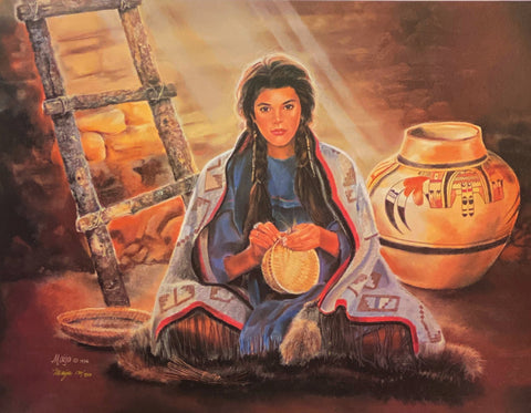 Maija Signed/Numbered Native American Art Print Ancient Ways with Cert (28"x22")