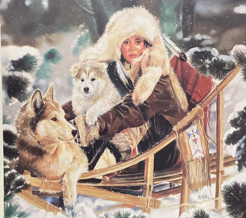 Maija, Wilderness Run Sled Dog  Poster (21.5X24)