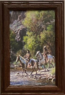 Martin Grelle  Whitewater Crossing Decorator Art Print-Framed 10.5 x 14.5