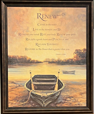 Mohr, Renew Framed Acrylic Art Print-Framed(18.5x22)