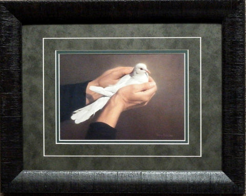 Nancy Howe Holding Peace Art Print-Framed