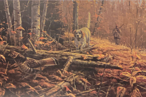 Paco Young Grouse Hunting Art Print A/P No Sure Thing (24x16)