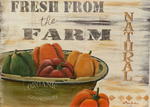 Pam Britton Fresh from the Farm Country Art Print-16 x 12