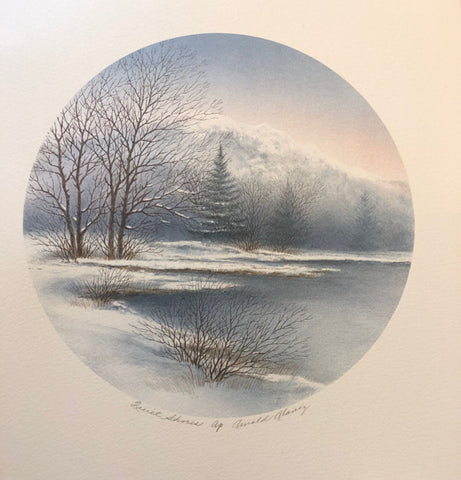 Arnold Alaniz Quiet Shores Lake Tree Art Print