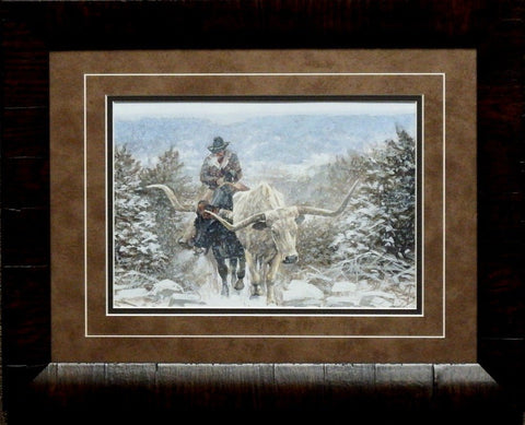 Ragan Gennusa "Climbing through the cold" Print-Framed