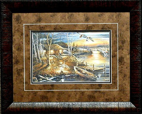 Ray Mertes Droppin In Duck Cabin Art Print-Framed 21 x 17