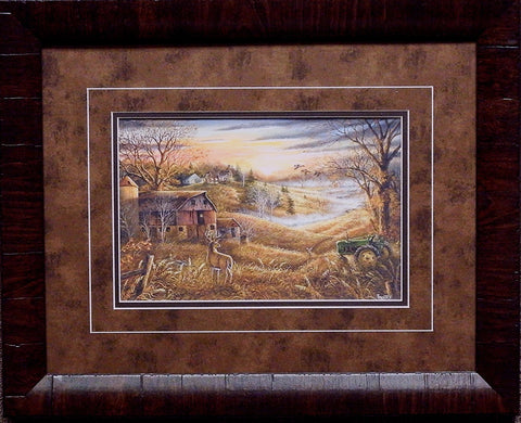 Ray Mertes Three's a crowd Deer Print-Framed