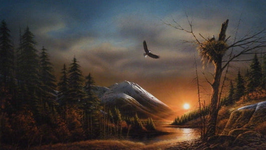 Redlin Flying Free Eagle Art Print Elite 24 x 14