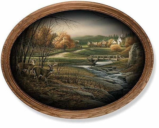 Terry Redlin Indian Summer Oval Print - 19"x 15"