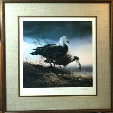 Terry Redlin Blue Geese S/N Art Print-Framed