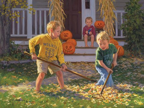 Robert Duncan The Boys of Autumn Art Print  16 x 12