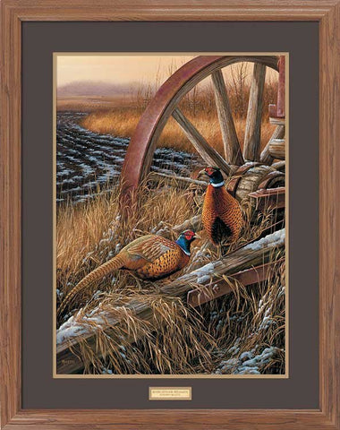 Rosemary Millette Rustic Outlook Pheasant Print-Framed