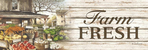 Rossini, Farm Fresh Vegetable Table Stand Art Print 36 x 12