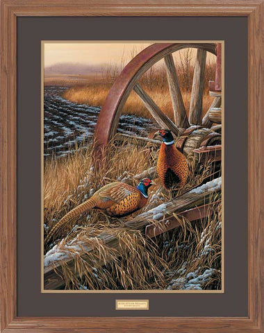 Rosemary Millette Rustic Outlook Pheasant Print-Framed
