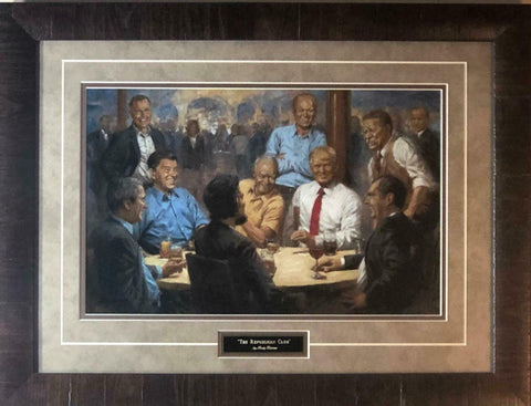 Andy Thomas The Republican  Club Donald Trump Art Print-Framed