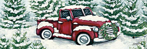 Sarah Baker Tree Farm Tradition I Art Print 36 x 12
