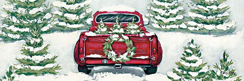 Sarah Baker Tree Farm Traditions II Art Print 36 x 12