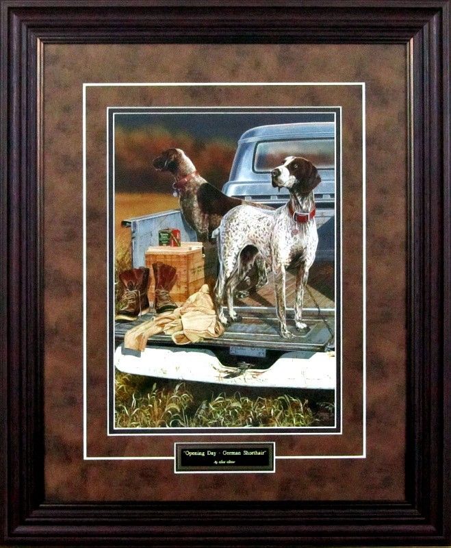 Scot Storm Opening Day German Shorthairs-Framed