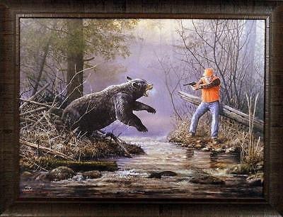Scott Zoellick  "Showdown at Dead Mans Creek" S/N Framed 34.5" x 26.5"
