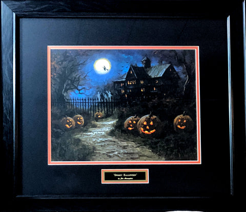 Jon McNaughton Spooky Halloween Witch Art Print-Framed