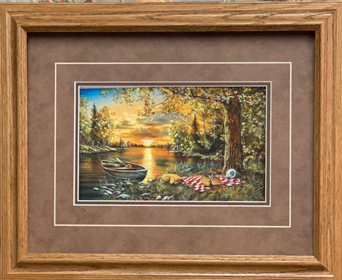 Jim Hansel Lakeside Rendezvous- Framed