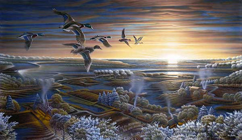 Terry Redlin Sunrise Duck Print