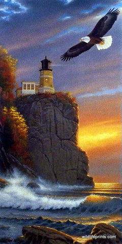Derk Hansen Lake Superior Lighthouse Art Print